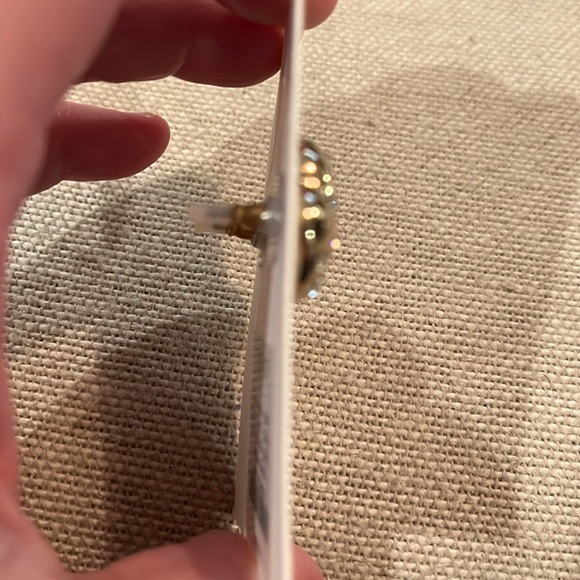 J. Crew Pavé Puffy Heart Bauble Earrings/NWT - Picture 6 of 11